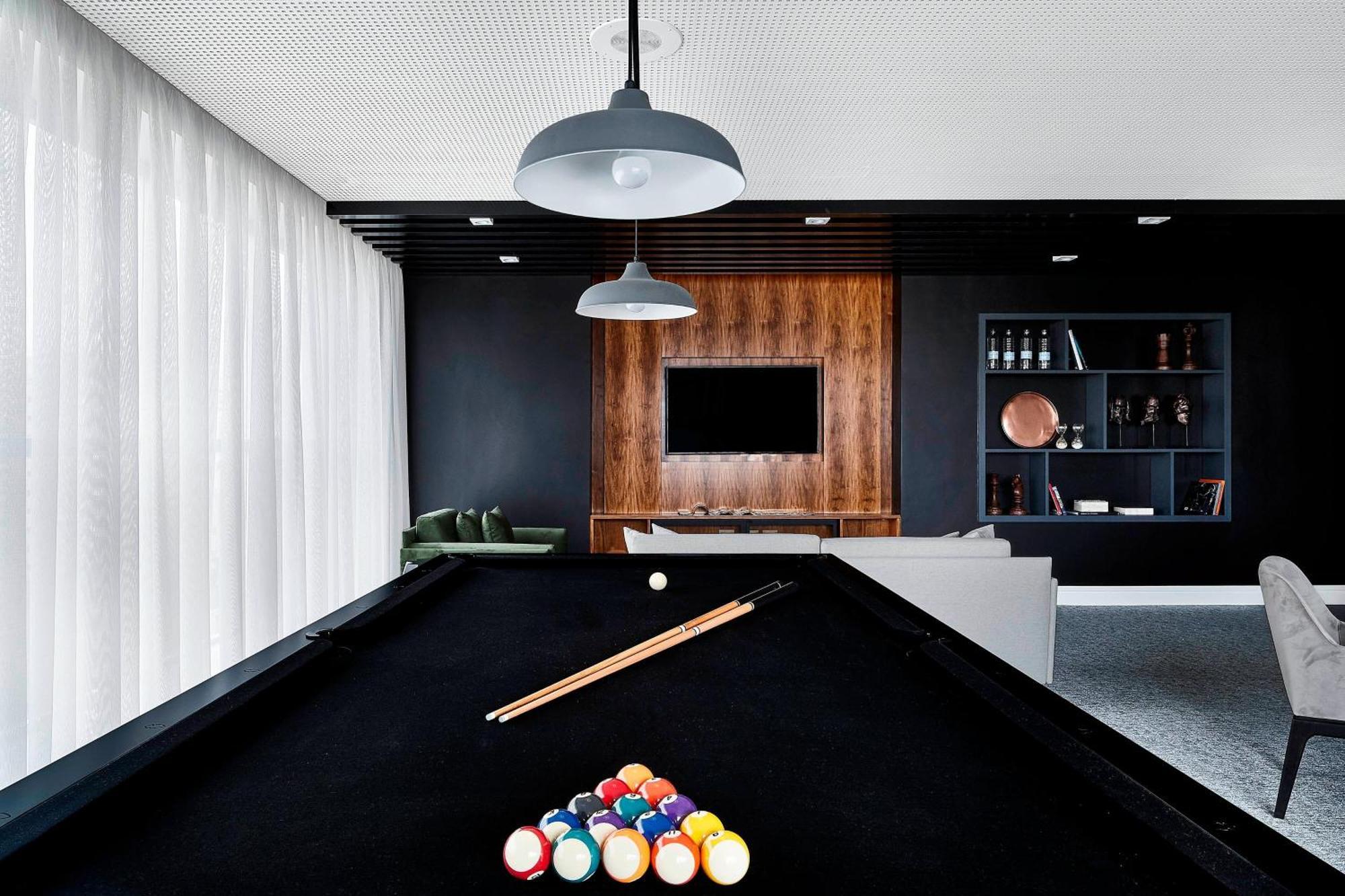 Sheraton Santos Hotel Eksteriør bilde The pool table at the home of the 2016 winner